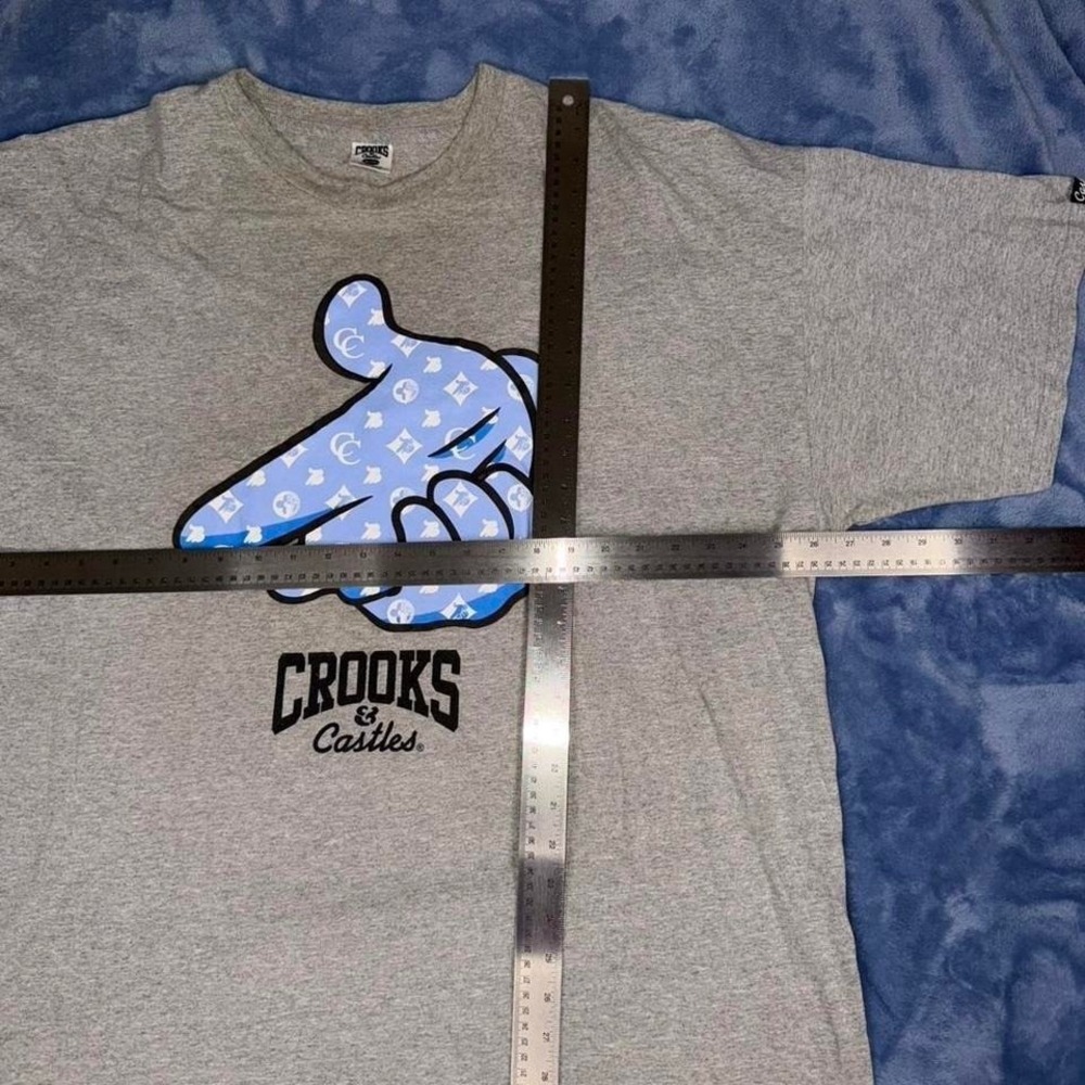 Crooks and Castles grey‎ t-shirt men Size 3XL - Picture 4 of 7